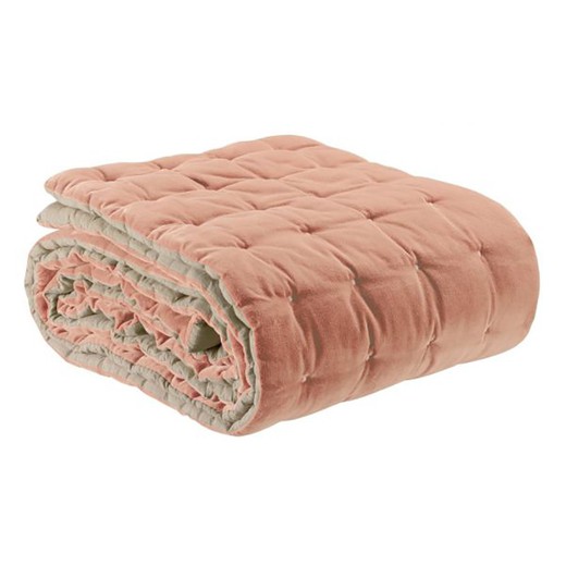 Cotton bedspread in pink, 260 x 240 cm | Elise