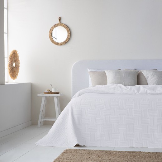 Quilt in white fabric | Sofia 61