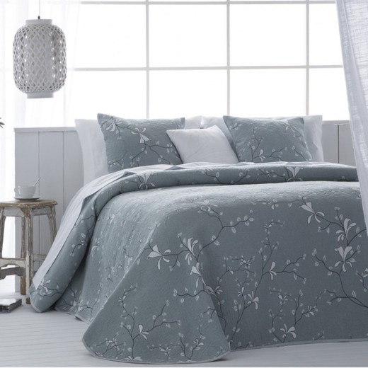 Quilt in grey and white fabric | Sofia 51