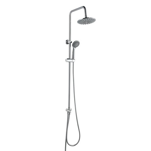 Stainless steel shower column in silver, 2.2 x 35.5 x 96.5 cm | Chillout Cascade