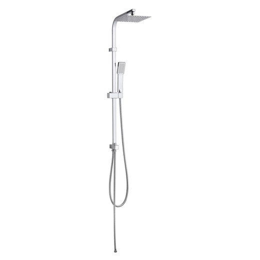 Stainless steel shower column in silver, 2.5 x 33 x 101.5 cm | Chillout Ocean