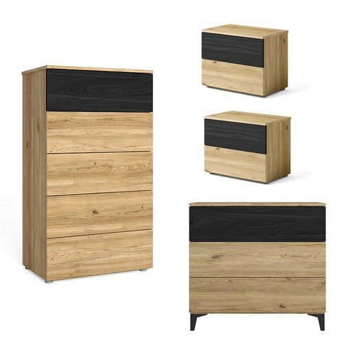 Bedroom set, chest of drawers, chest of drawers and 2 small tables | Kronos-Care