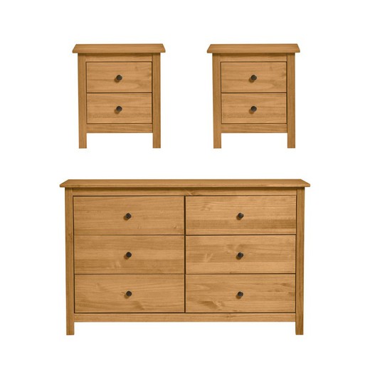Bedroom set, chest of drawers and 2 small tables | bern