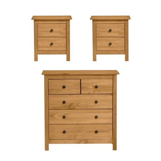 Bedroom set, chest of drawers and 2 small tables | bern