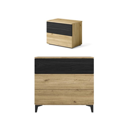 Bedroom set, chest of drawers and small table | Kronos-Care