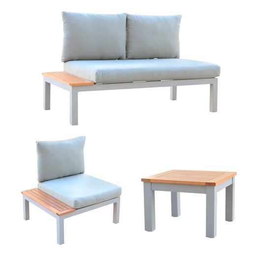 Conjunto Bérgamo compuesto de sofá, sillón y mesa de centro Bérgamo, 3 piezas