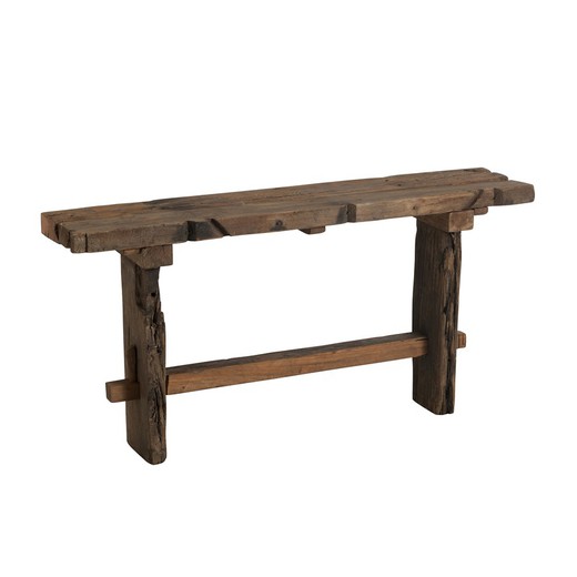 Natural Recycled Wood Console, 150x35x75 cm