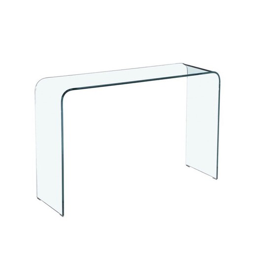 Sidney tempered glass console 125x40x70