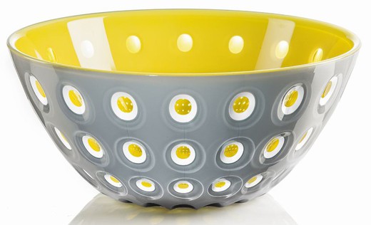 Bol "Le Murrine" Gris, Blanco y Amarillo, Ø25 cm