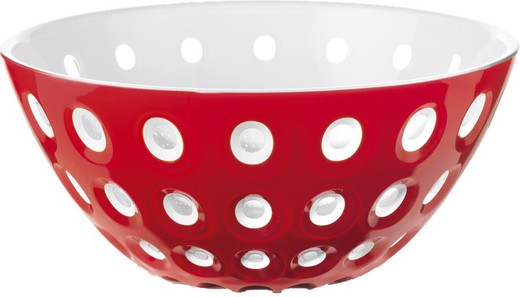 Conteneur Ø25 "Le Murrine" Rouge / Blanc / Transparent Série Le Murrine