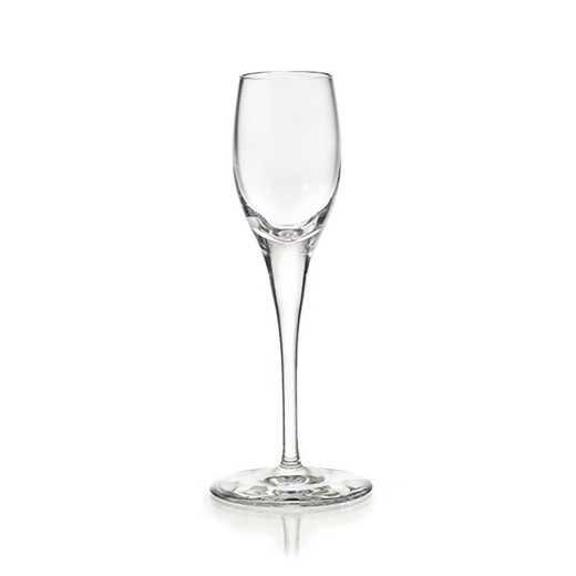 Bicchiere da liquore in vetro trasparente, Ø 6,5 x 17 cm | Chiara