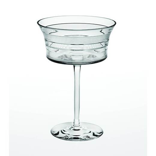 Bezbarwny kryształowy kieliszek do martini, Ø 11,4 x 16 cm | Płyta winylowa