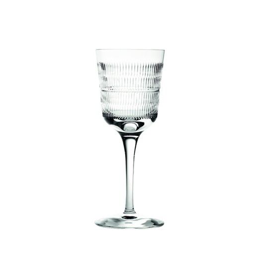 Ποτήρι κρασιού διάφανο κρυστάλλινο λευκό, Ø 7,6 x 18,8 cm | Πούλησέ μου
