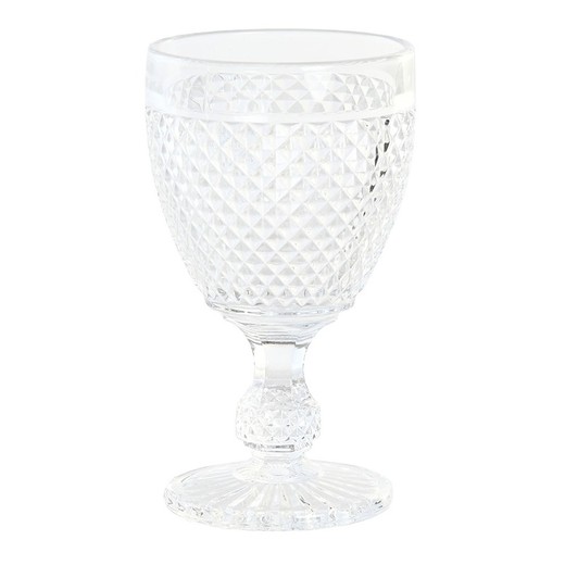 Copa de vino de cristal en transparente, Ø 8 x 15,5 cm | Dias