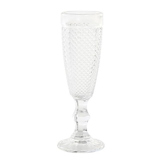 Crystal flute cup in transparent, Ø 5 x 20 cm | Days