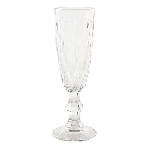 Transparant glazen fluitbeker, Ø 5 x 20 cm | Magellan