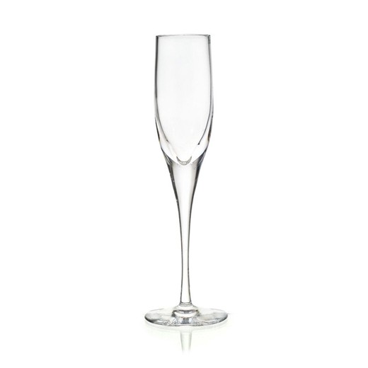 Copa flauta de cristal transparente, Ø 7,5 x 24 cm | Claire