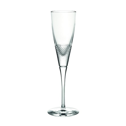 Copa flauta de cristal transparente, Ø 7,7 x 24 cm | Splendour
