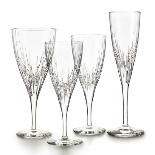 Glassware with 62 pieces of transparent glass | fantasy