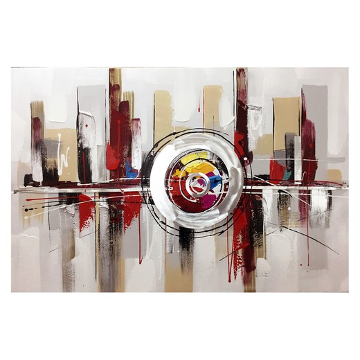 Tableau abstrait avec reflet (120 x 80 cm) | Série abstraite
