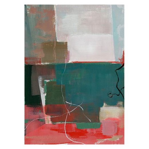 Veelkleurig abstract schilderij I (50 x 70 cm) | Abstracte reeks