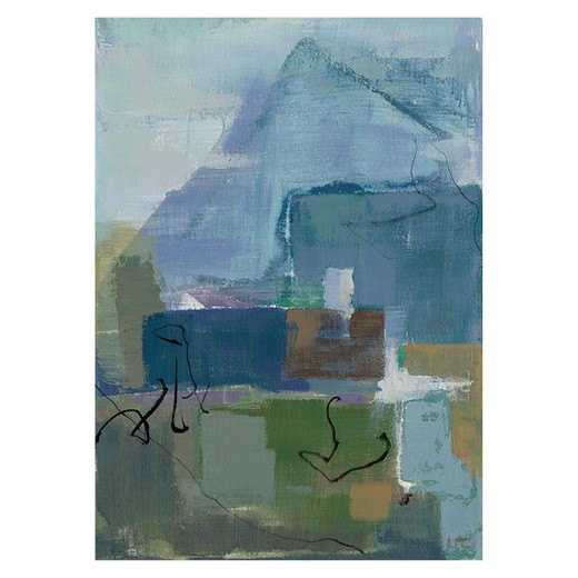 Mångfärgad abstrakt målning II (50 x 70 cm) | Abstrakt serie