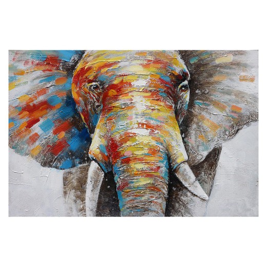 Pintura de elefante (120 x 80 cm) | Série Animais