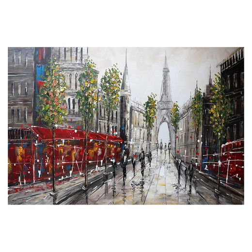 Cityscape painting Paris (120 x 80 cm) | Urban Series