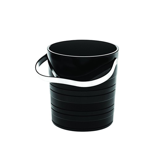 Cubo de hielo de vidrio negro, Ø 12,9 x 14,2 cm | Vinyl