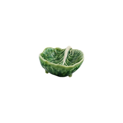 Lille fajanceskål i grøn, 9 x 7,5 x 3 cm | Kål