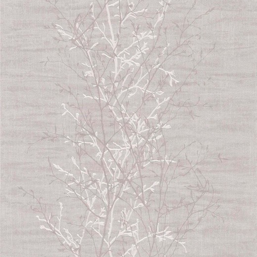 DAGAMUNDO Papier peint 2 branches grises, 1000x53 cm