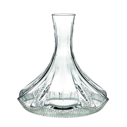 Clear glass decanter, Ø 22.3 x 22 cm | swinging