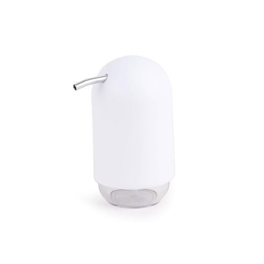 Dispensador de jabón Touch blanco, Ø7x13cm