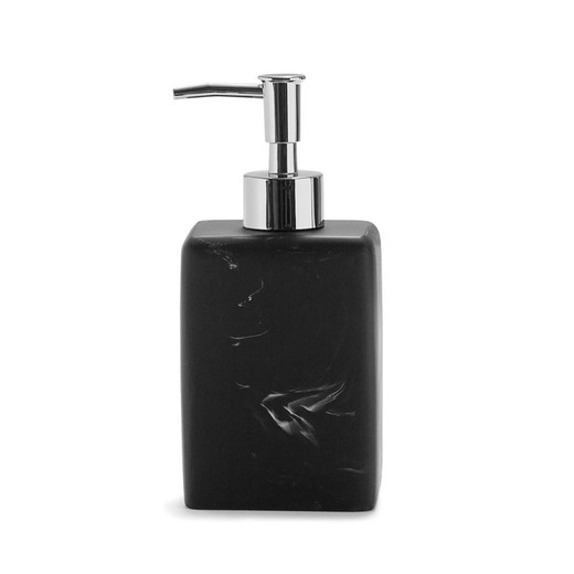 Μαύρο / Ασημί Marble Effect Dispenser, 8x6x17,5cm