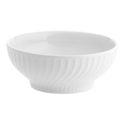 Miska do sałatek z białej porcelany, Ø 21,6 x 8,6 cm | Sagres