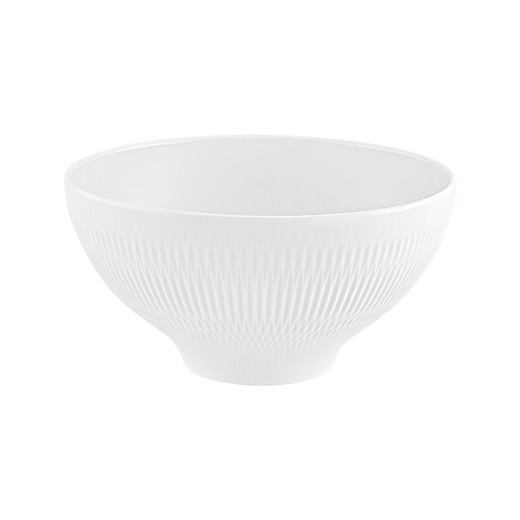 Ensaladera de porcelana en Blanco, Ø 22,1 x 11,3 cm | Utopia