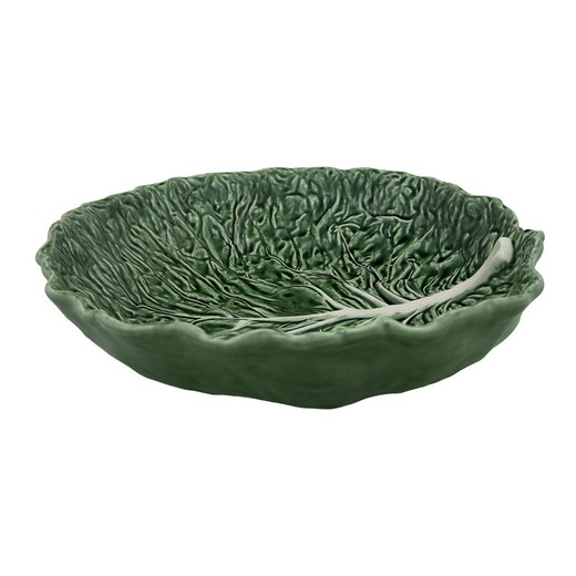 Insalatiera in terracotta verde L, 40 x 38 x 10 cm | Cavolo