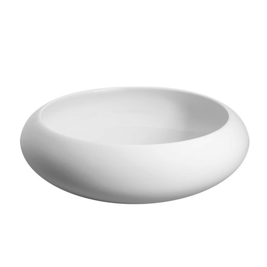 Saladeira pequena de porcelana Domo Whité, Ø21,68x7,7 cm