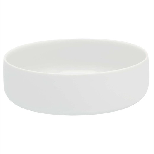 White porcelain salad bowl S, Ø 21.2 x 6.8 cm | Silk Road White