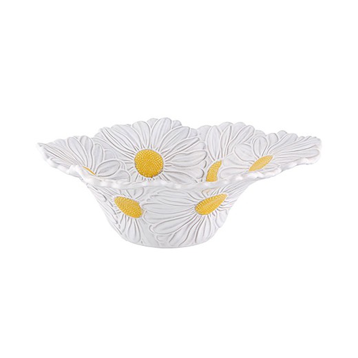 Miska sałatkowa S Margarita z białej ceramiki, 27 x 24 x 9 cm | Marii Flor