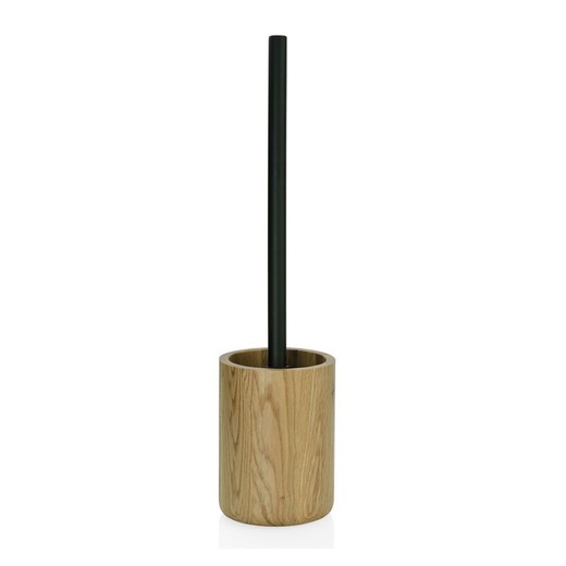 Escova de aço inoxidável / madeira de carvalho preto, Ø10x39cm