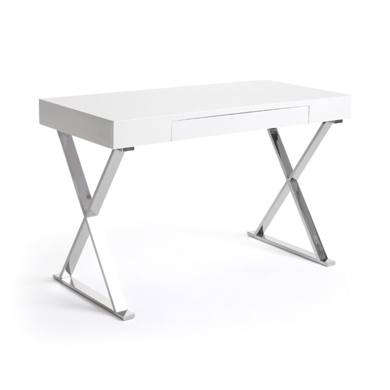 Pata, mesa, inoxidable, escritorio, mesa auxiliar, redonda