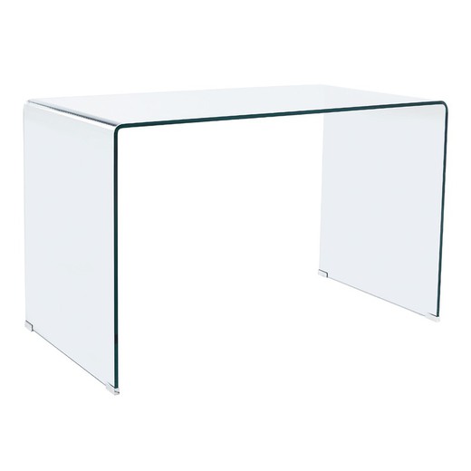 Transparent glass desk, 120 x 70 x 74 cm | note