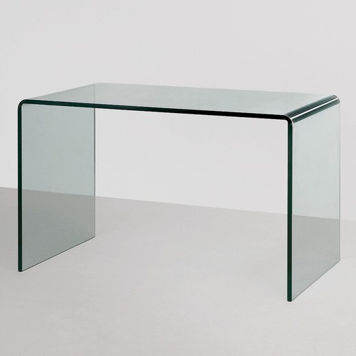 Escritorio Itamoby Glassy de cristal transparente 100x60 cm