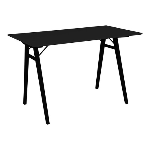 Mesa de borracha em preto, 120 x 60 x 75 cm | Vojens