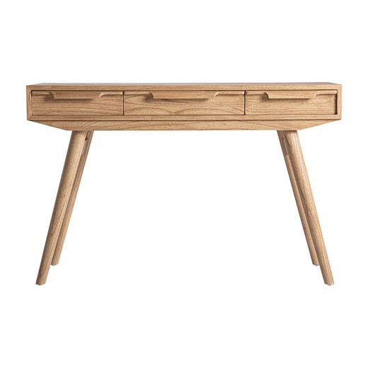 Nyry desk in mindi wood in natural, 120 x 53 x 78 cm