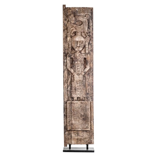 Antica scultura egizia in legno, 40x26x200cm