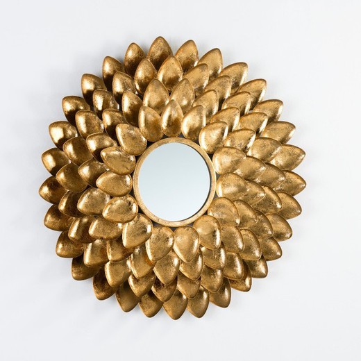 Specchio 73x5 metallo oro