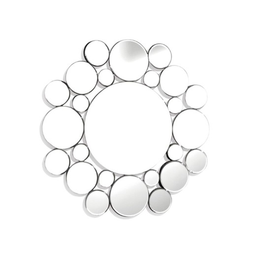 Cirkulært vægspejl. Cirkelspejle ramme 80 x 80 x 1,9 CM