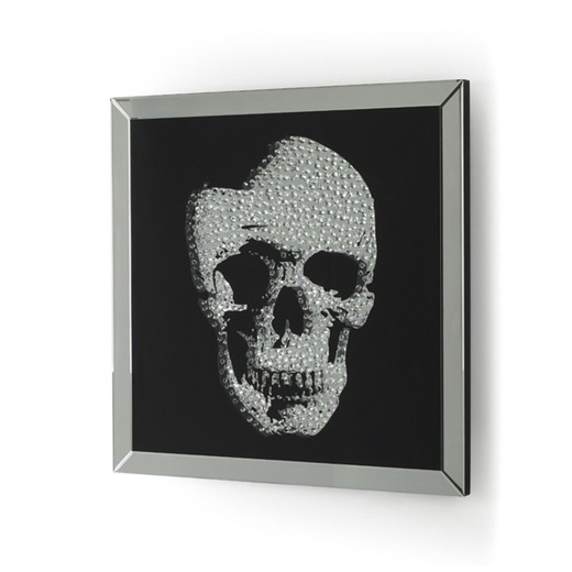 Miroir crâne décoratif.100 x 100 x 4,5 CM